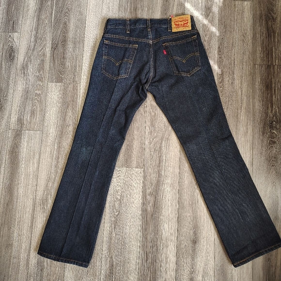 Levi's Men's Deep Blue Bootcut Jeans 517s 31x30 - Picture 2 of 5